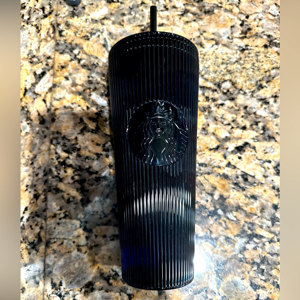 Black dark Starbucks cup